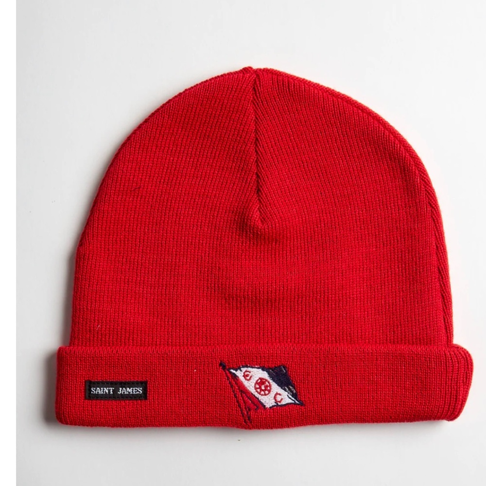 Explorers Club Iconic Red Knit Beanie Cap - one size